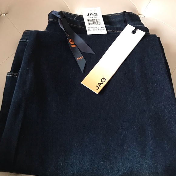 NEW JAG Dark Indigo Stretch Skinny Ankle Jeans Size 16 - Picture 4 of 6